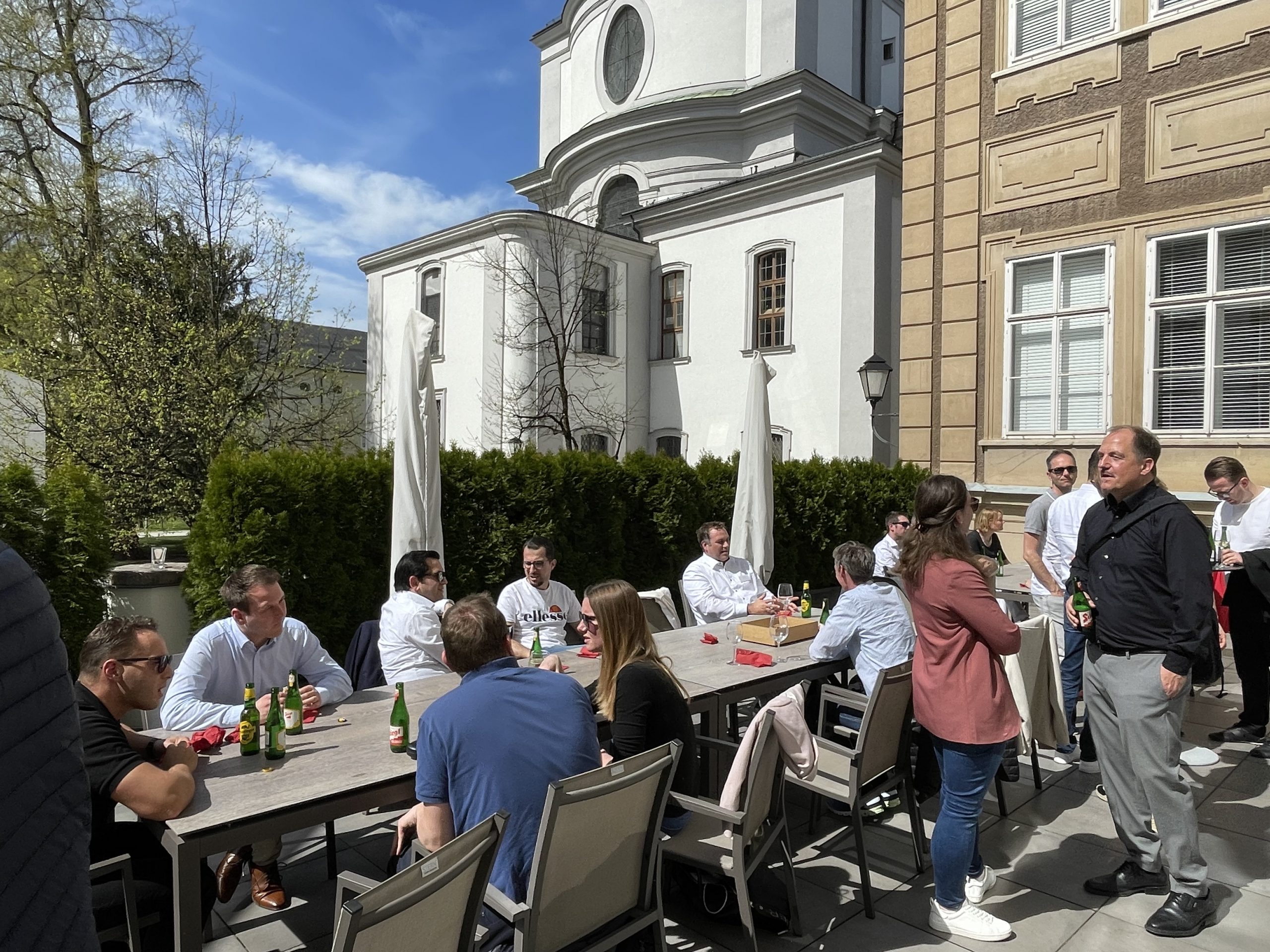 Netzwerken mit Blick auf die Kollegienkirche