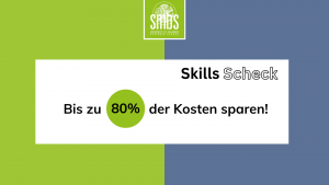 Mit dem Skills Scheck bis zu 80% der Weiterbildungskosten sparen.