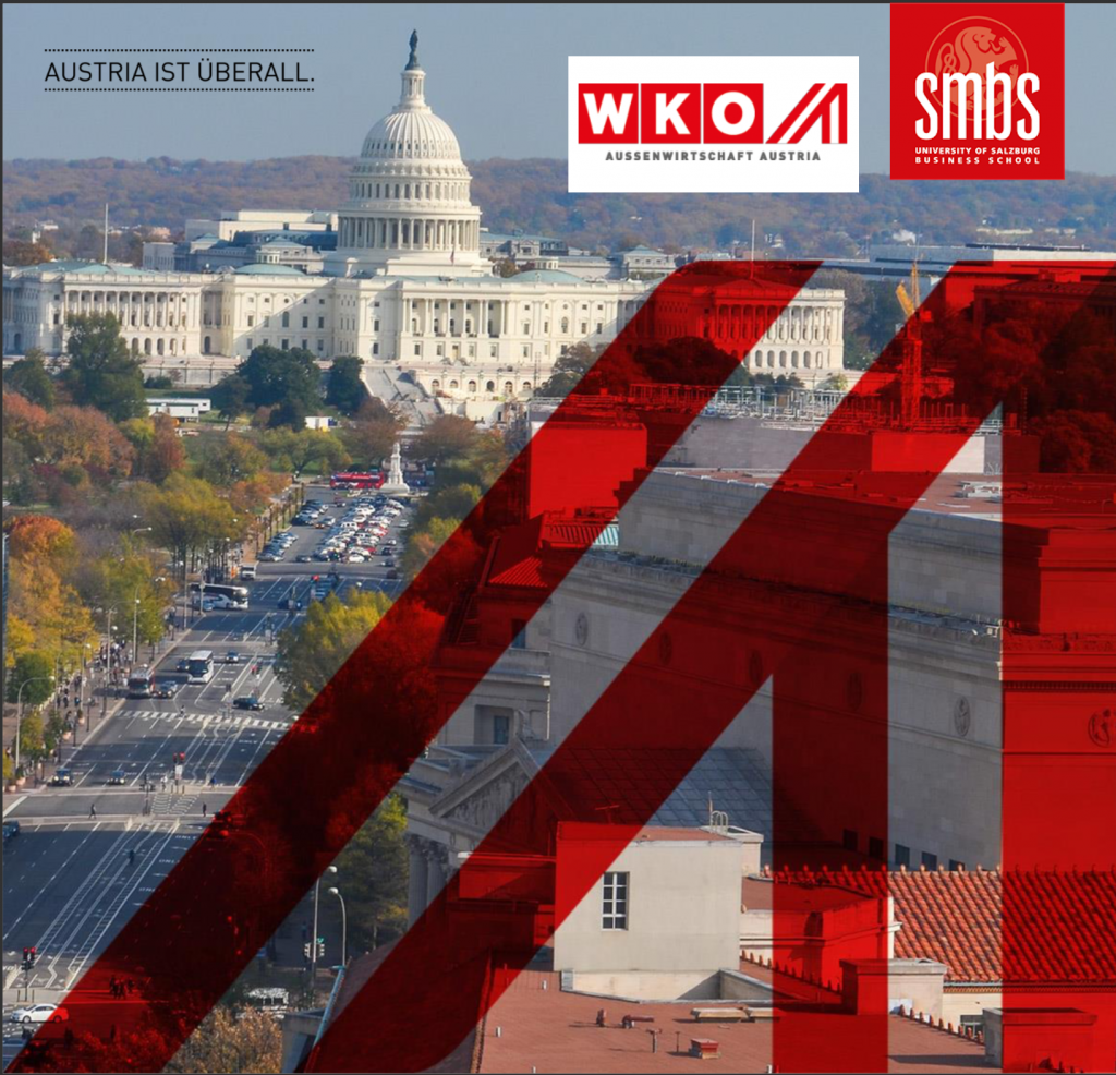 Bild von Washington D.C. mit Logo von WKO und SMBS
